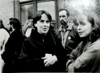 Hana with Hana Marvanová, Vrchlabí 1989, 1st anniversary of Pavel Wonka´s death