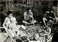 Hana with her GDR friends, family of Markus Meckel, former Minister of Foreign Affairs