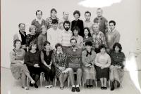 Teachers of the Vrchlabí Gymnázium, Hana 3rd left bottom, 1990/91