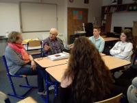 Nahrávání rozhovoru pro projekt Příběhy našich sousedů