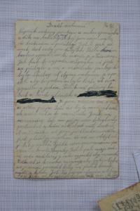 Letter from his Mum from Ravensbruck