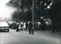 1981 - the queue for cigarettes Poland