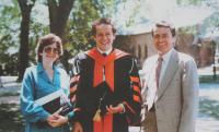 Promoce (Ph.D.) blízkého rodinného přítele Michaela Krause na Princetonu -1986