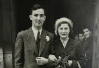 Wedding photo 1947 - detail