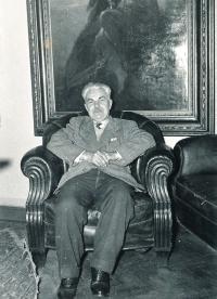 Grandfather Jan Bureš, around 1960