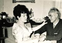 Abbé's mother and stepfather Vladimír, 1961