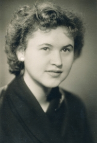 His wife in 1956