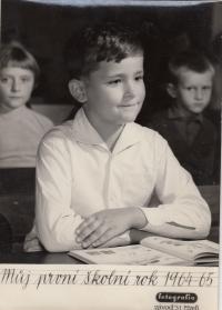 Her son George - his first year at school (1964-65)