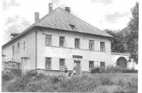 In front of the parsonage in Lysá nad Labem