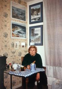 Jiří´s mother in her Paris flat, about 1990