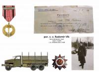 confirmation - Čs. commemorative military medal of the USSR