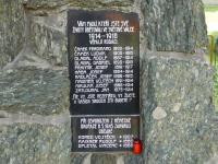 Pomník padlých ve světových válkách v Břuchotíně v roce 2018