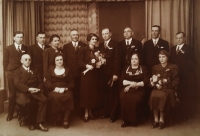 Svatební fotografie Evy a Břetislava z roku 1937
