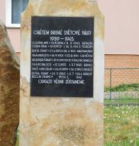 Pomník obětem 2. světové války v Přáslavicích