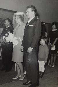 Wedding of Uncle Vratislav Švéda after his release from prison