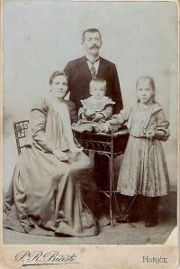 family of grandparents Vratny - on the right mother