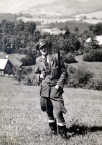 Vladimir Babor, the father of H. Babor, in his forestry uniform