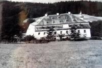 Chateau Debrník, where since 1948 the Border Guard resided. It was completely destroyed in the autumn of 1989