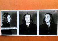 Policejní fotografie Marie Heiny před uvězněním