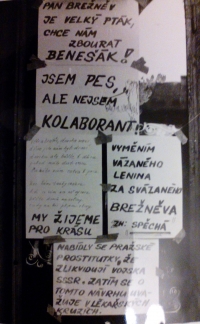 Nápisy – lidová tvořivost, Liberec, srpen 1968