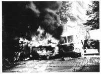 Ulice Italská a Vinohradská – barikáda, 21. srpna 1968