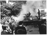 Hořící tank 212, 21. srpna 1968