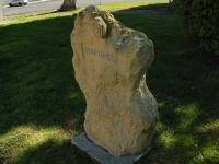 Pamětní kámen na tábor Mariánská