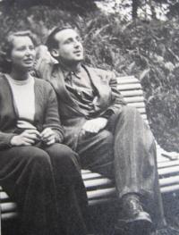 Eva Mádrová with husband
