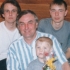 Václav Mizera na rodinné fotografii z roku 1996 